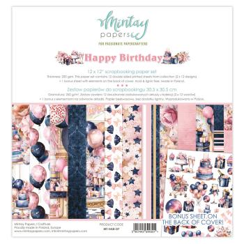 Mintay Papers 12x12 Paper Pad Happy Birthday