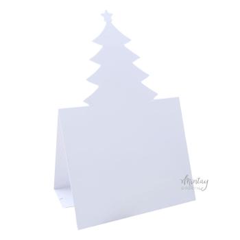 Mintay Papers Christmas Tree Card Base White #C17