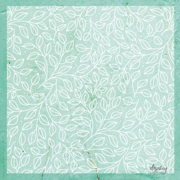 MT-VEL-07 Mintay Papers 12x12 Decorative Vellum Leaves