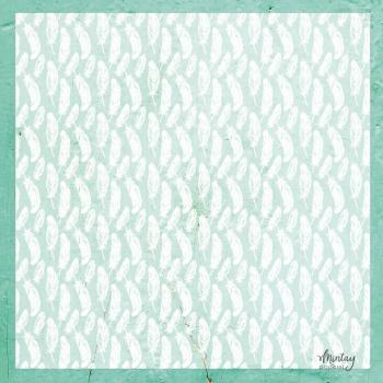 MT-VEL-11 Mintay Papers 12x12 Decorative Vellum Feathers