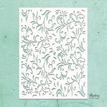 MTK-STEN-32 Mintay Kreativa 6x8 Stencil Floral Swirls