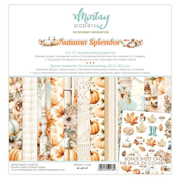 MT-ASP-07 Mintay Papers Autumn Splendor 12x12 Paper Pad