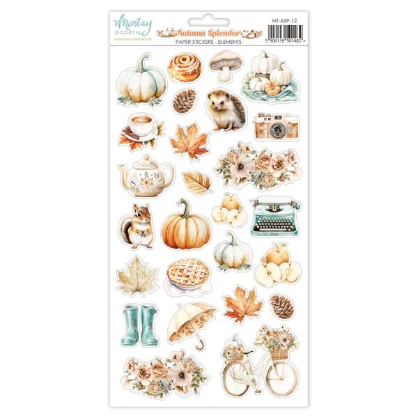 MT-ASP-12 Mintay Papers Autumn Splendor 6x12 Paper Stickers Elements