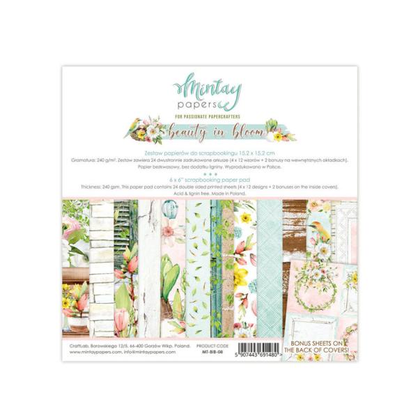 Mintay 6x6 Paper Pad Beauty in Bloom_eingestellt