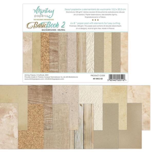 Mintay 6x8 Paper Pad Basic Book Neutral #02
