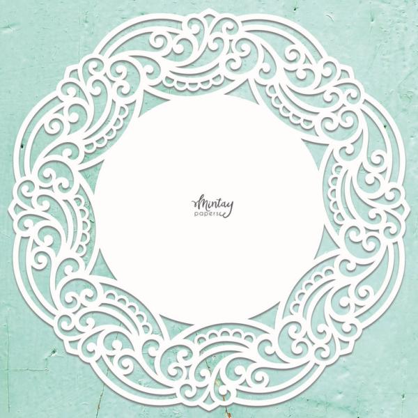 Mintay Chippies Decor Lacey Wreath #D16