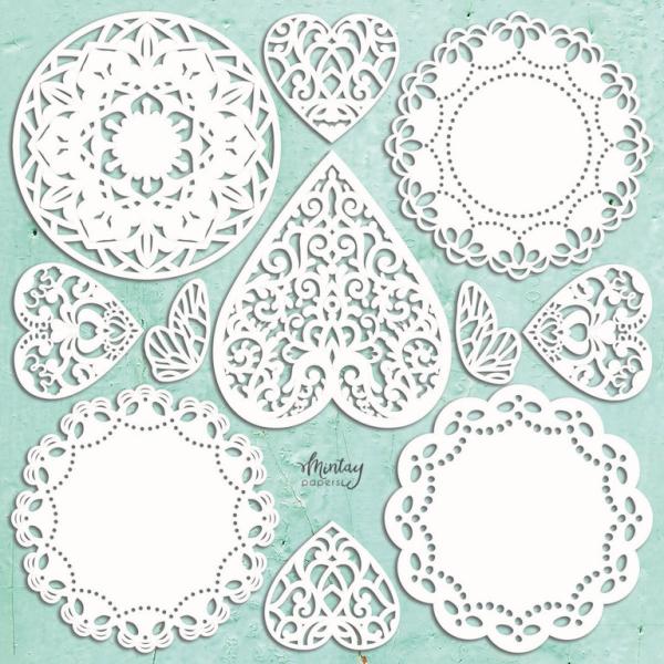 Mintay Chippies Doilies Set, 11 pcs #D7