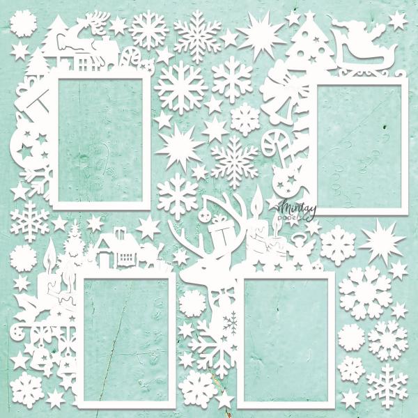 MT-CHIP2-D83 Mintay Chippies Christmas Frames