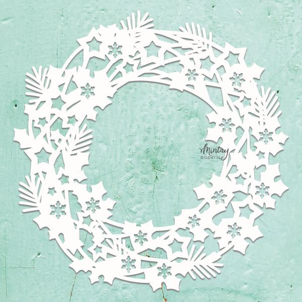 MT-CHIP2-D87 Mintay Chippies Decor Christmas Wreath 2