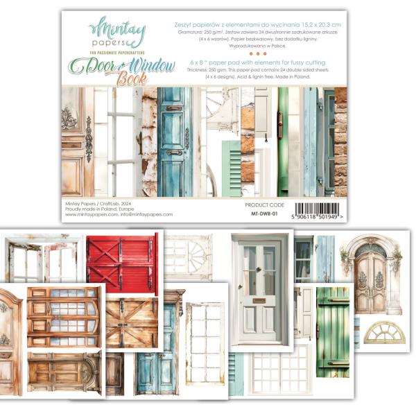 MT-DWB-01 Mintay Papers 6x8 Book Door & Window