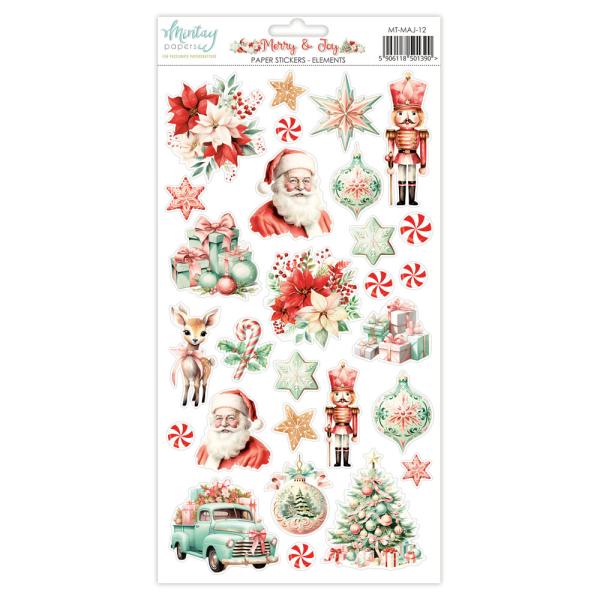 MT-MAJ-12 Mintay Papers Merry & Joy 6x12 Paper Stickers Elements