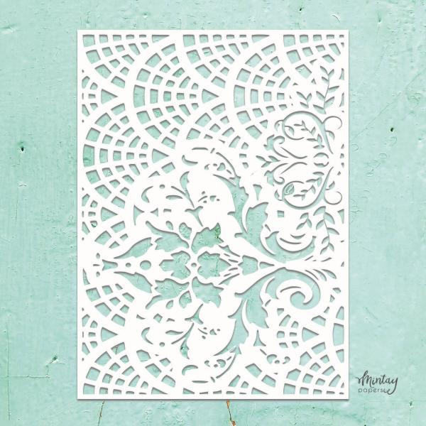 Mintay Kreativa 6x8 Stencil Lacey