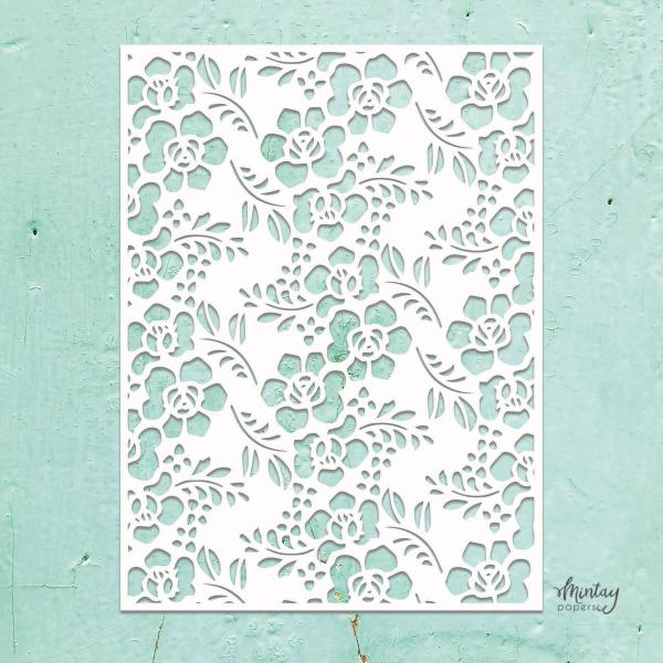 Mintay Kreativa 6x8 Stencil Flowers #03