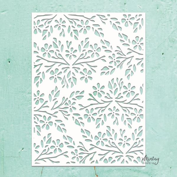 #15 Mintay Kreativa 6x8 Stencil Flowers 2