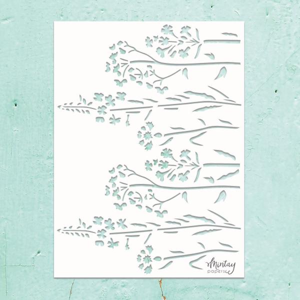 Mintay Kreativa 6x8 Stencil Meadow #22