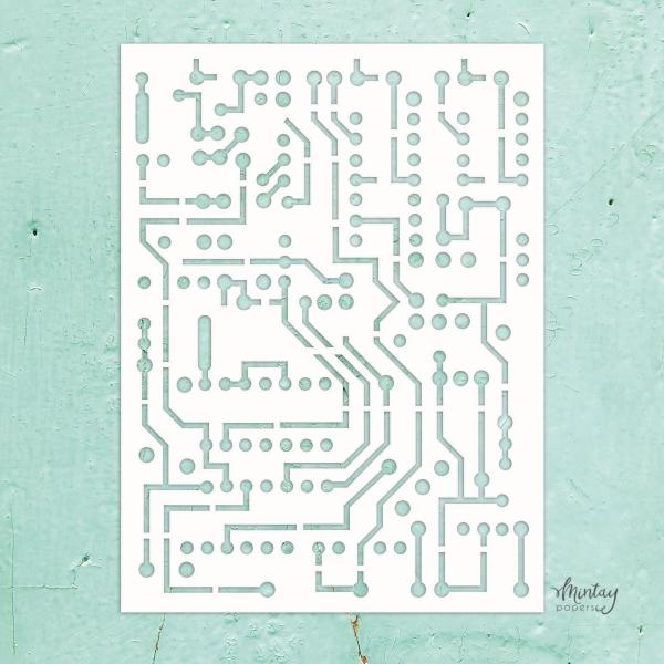 MTK-STEN-39 Mintay Kreativa 6x8 Stencil Circuit Board