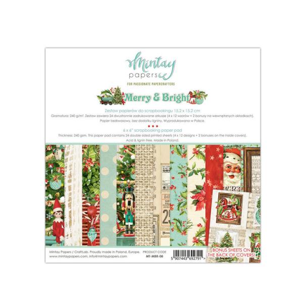 Mintay 6x6 Paper Pad Merry & Bright_eingestellt